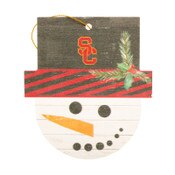 USC Trojans SC Interlock Snowman Ornament